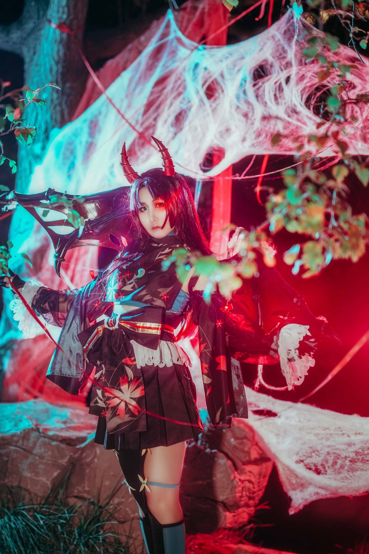 吸血|阴阳师吸血姬紫裘碧染cosplay