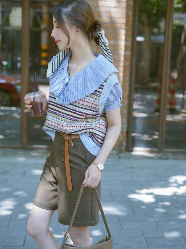 衬衫|立秋之后,小个子该怎么穿?试试“衬衫+半身裙”,显高又好看