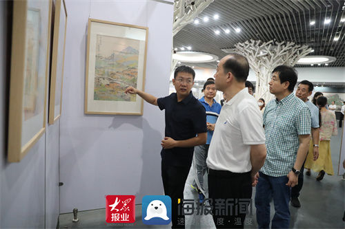 寿光|“绿水青山写新篇 锦绣繁华贺百年”——王进、尹虹中国画展在寿光开展