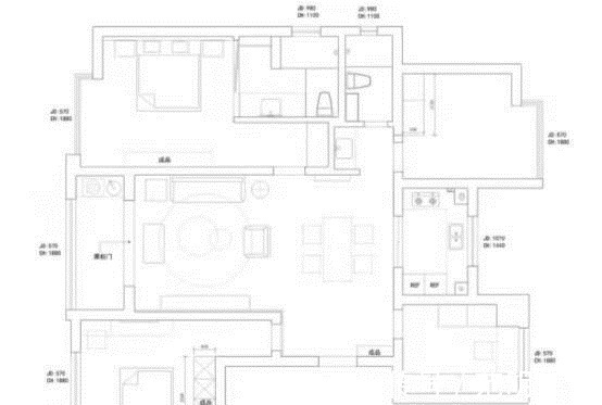 玻璃门|115㎡美式轻奢住宅,沉稳华丽大气,还有这么大的衣帽间!