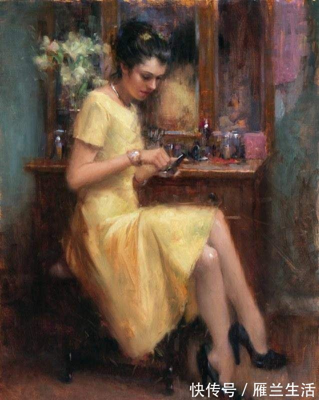 油画作品&美国艺术家的人体油画,技巧娴熟,细腻逼真