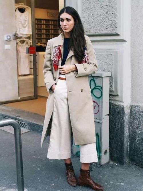 长外套+阔腿裤火了！太美太气质，小个子也能穿！