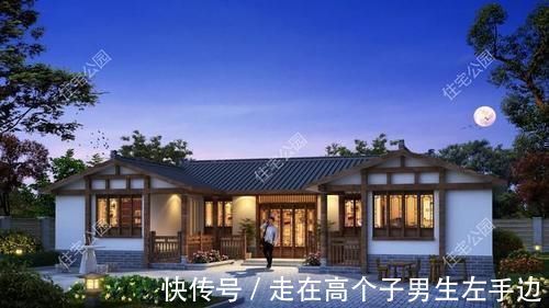 小院|农村建房还是有个院子好，10套农村平层小院，既能停车还能养鸡鸭