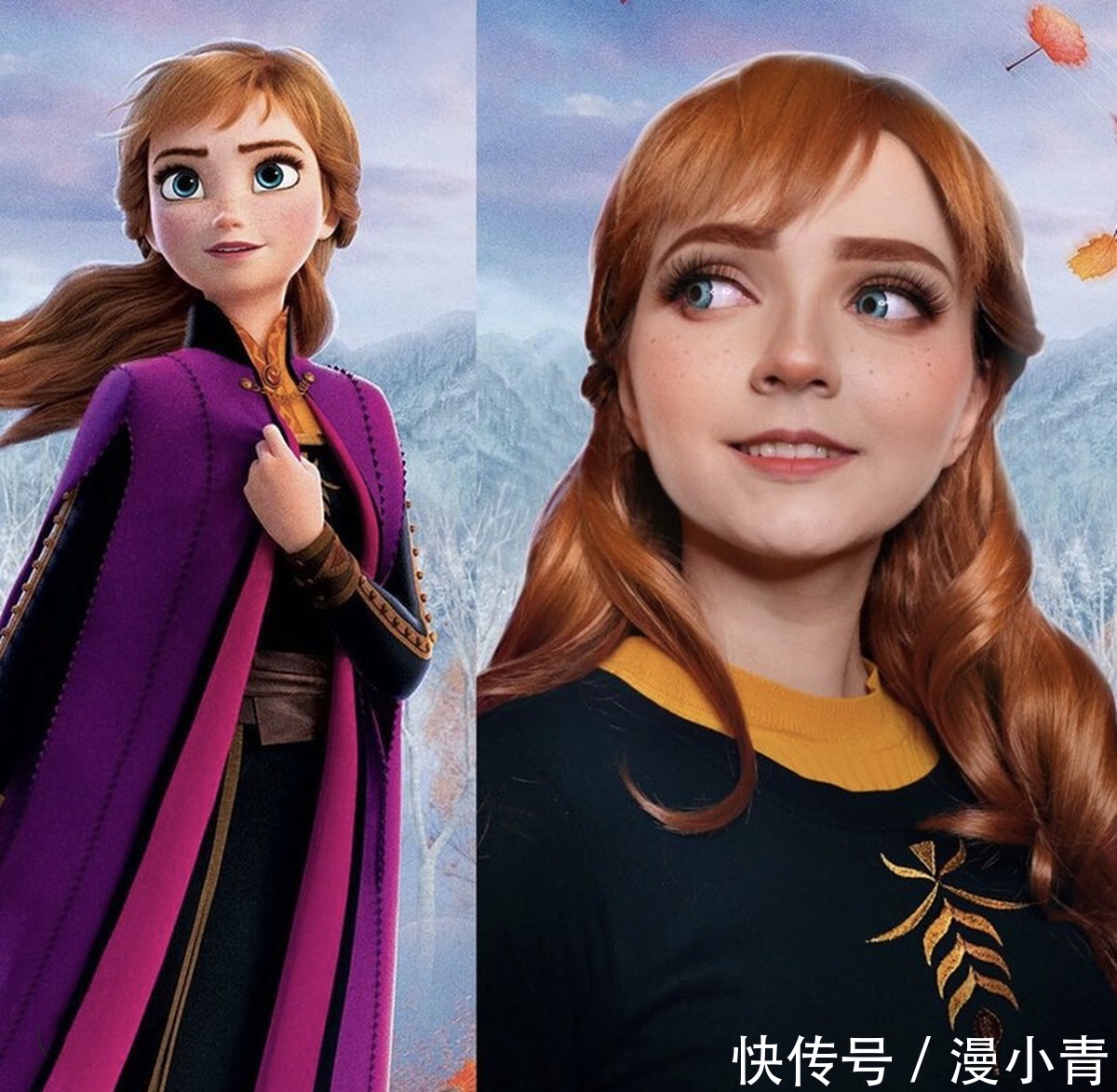 圆脸|圆脸COSER搭配大师级仿妆,缔造一系列经典还原,魔戒伍德神还原