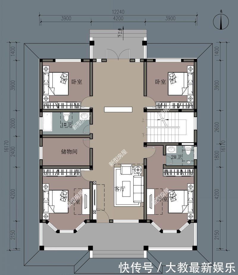 毛坯|农村盖房高度不能超10米,这样建邻居都点赞,第6套只需20万
