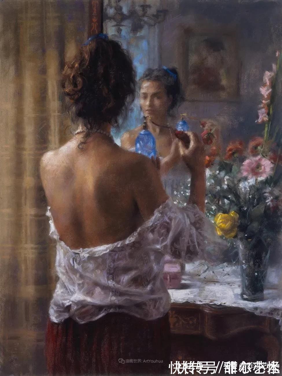 罗梅罗!婀娜多姿,美丽动人~西班牙画家维森特·罗梅罗·雷东多油画欣赏