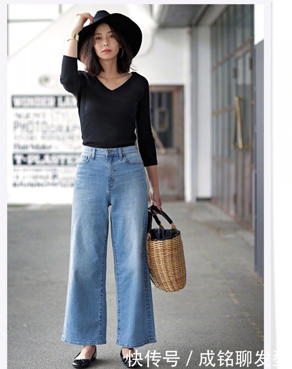 穿搭|40+的女人别总穿“裙子”，试试这几款阔腿裤，显瘦遮肉又百搭