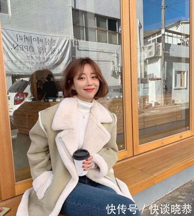  羊羔|别再说“羊羔毛”臃肿显胖了！这样穿！显瘦又高级！