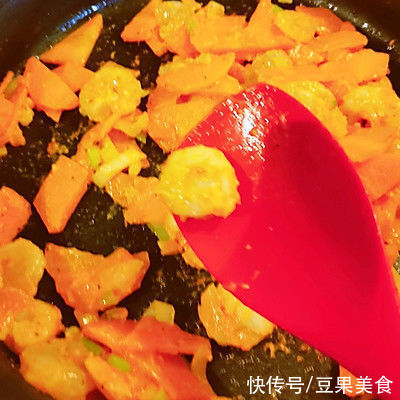 #我心中的冬日限定#咖喱鲜虾烩面筋