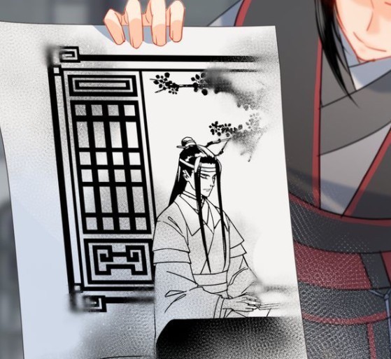  魏无羡|《魔道祖师》魏无羡把蓝忘机画在纸上，蓝忘机立马就恼羞成怒了！