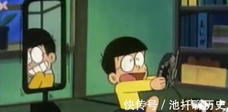 镜子|哆啦A梦:镜子中的大雄丑陋之极,堪称童年阴影,小心镜子里的你