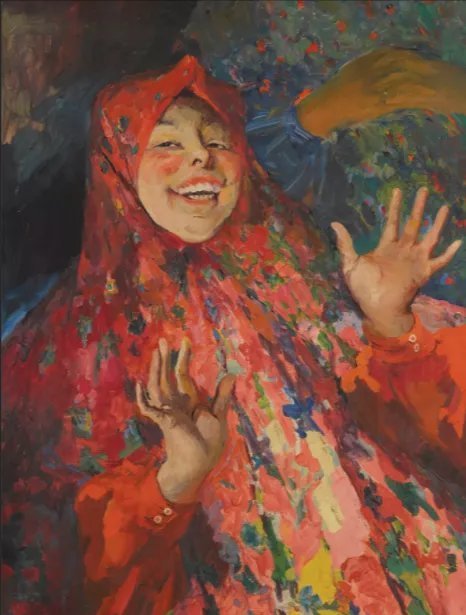 俄罗斯!色彩这么艳丽,居然是列宾工作室出来的画家