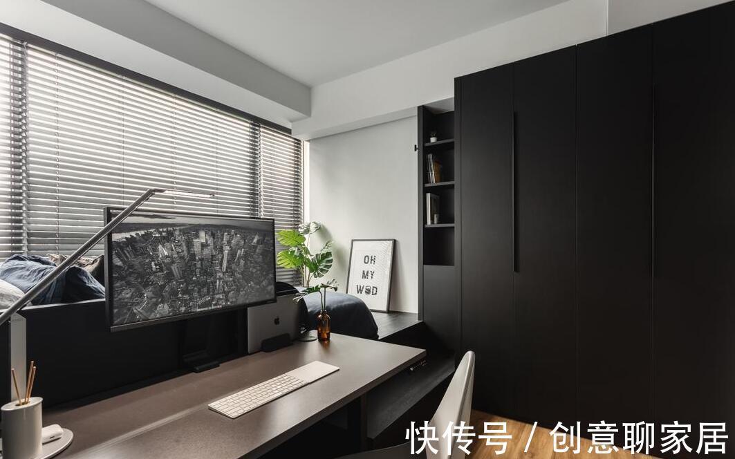 时尚|要是你也一人独居,就装经典黑白灰风,59㎡很时尚一人一屋很潇洒