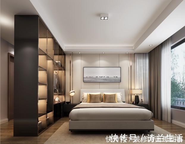 雅美|140平现代轻奢四居室,个空间干净利落又给空间带来别样的质感