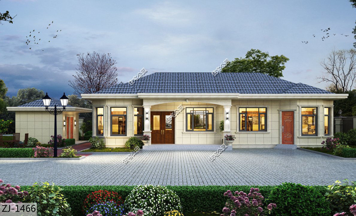 养老房|养老房还是一层好,10套一层农村户型,建一栋出来送给父母正合适