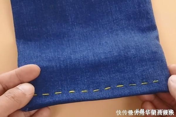 裤脚|裤腿长了根本不用花钱剪,教你一个绝招,裤脚收短不留一点痕迹