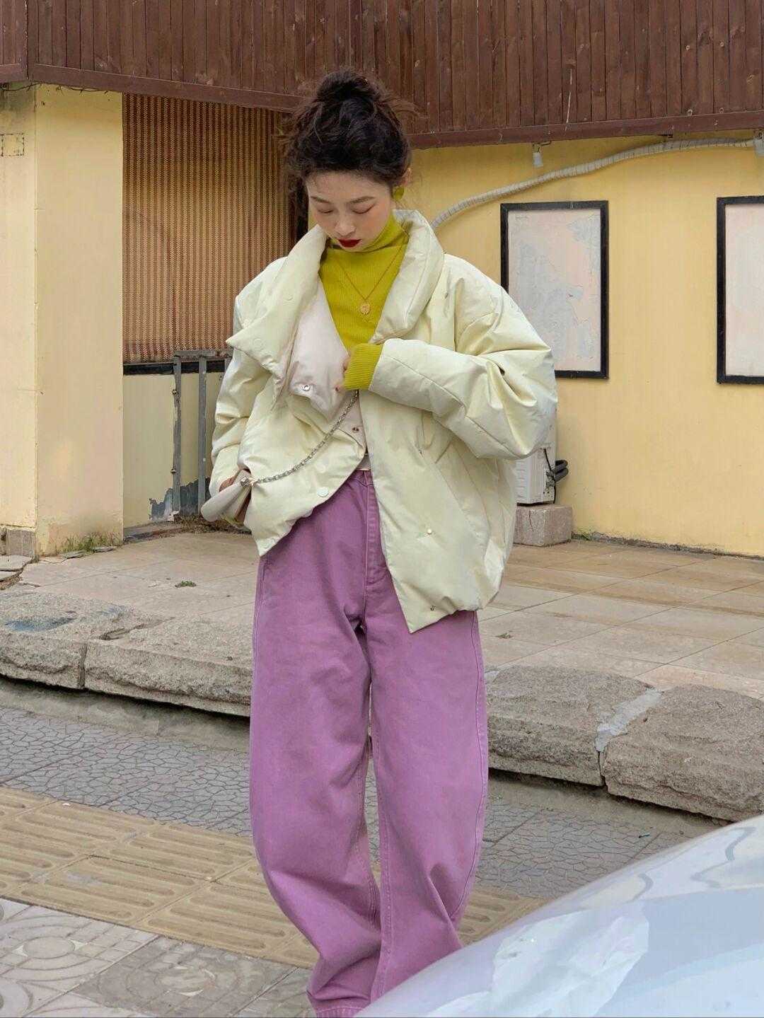 小姐姐|短款羽绒服,小个子小姐姐的绝佳选择