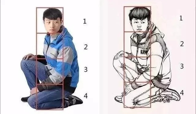 衣褶$你画的蹲姿动态速写是不是很容易“扑街”?