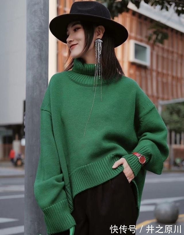 穿搭 开春穿绿色系,学时尚博主的穿搭法则,不是一般的好看