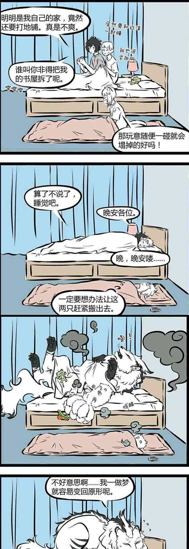 非人哉：与白泽睡觉是一种什么样的体验，剧透的强大威力