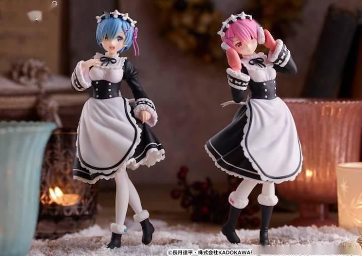 《Re：零》人气角色雷姆拉姆新手办 冰季服装扮超可爱