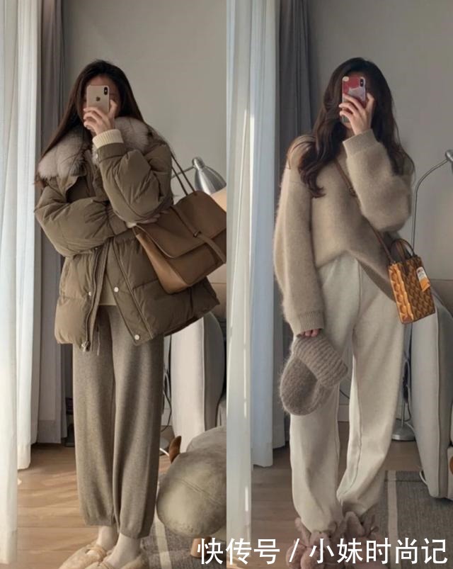 精致女孩秋冬保暖穿搭模板, 即使天气很冷, 还是要保持美丽呀!