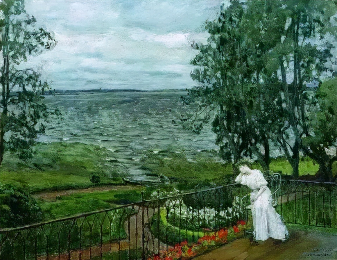 斯坦尼斯#S在集中营的列维坦得意弟子茹科夫斯基油画作品