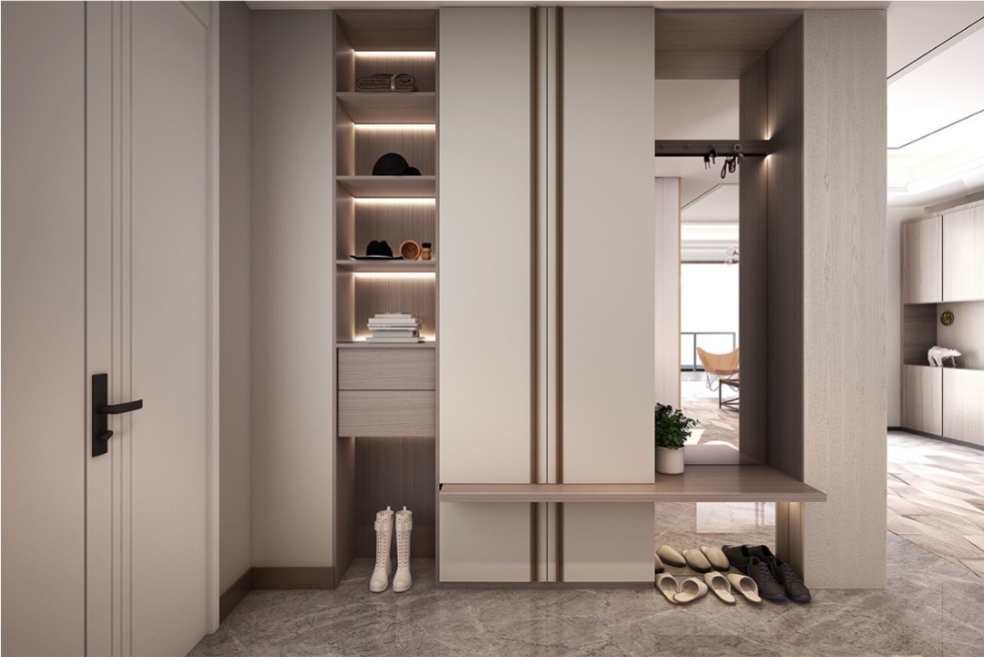 玄关柜|房子再小也要把这7个地方装上柜子!比多买一间房都值!
