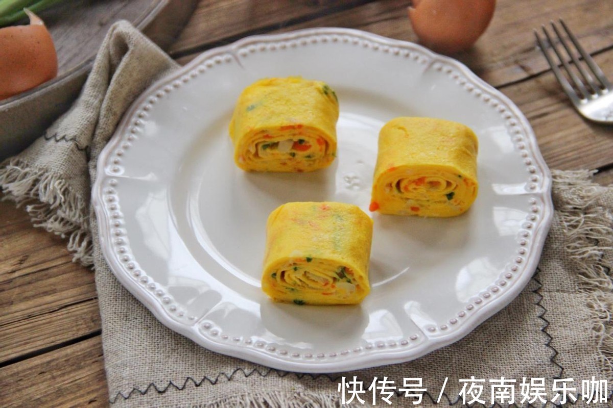 鸡蛋|精致细腻,口感丝滑,在家做营养高的鸡蛋卷
