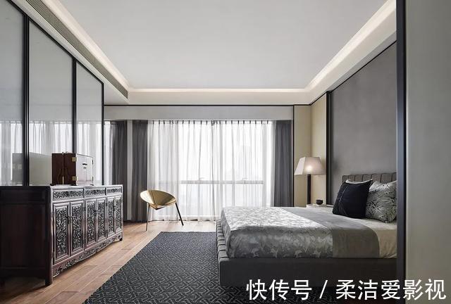 红木家具|45岁大叔的现代之家，坚持融入红木家具，全屋清隽素雅，太美了