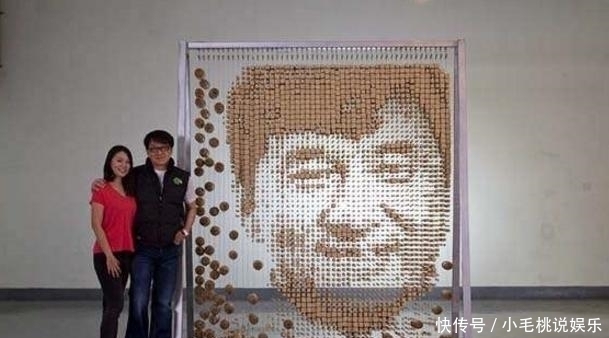 作画|女孩用6万多根筷子作画, 完工后成龙大哥说我买了