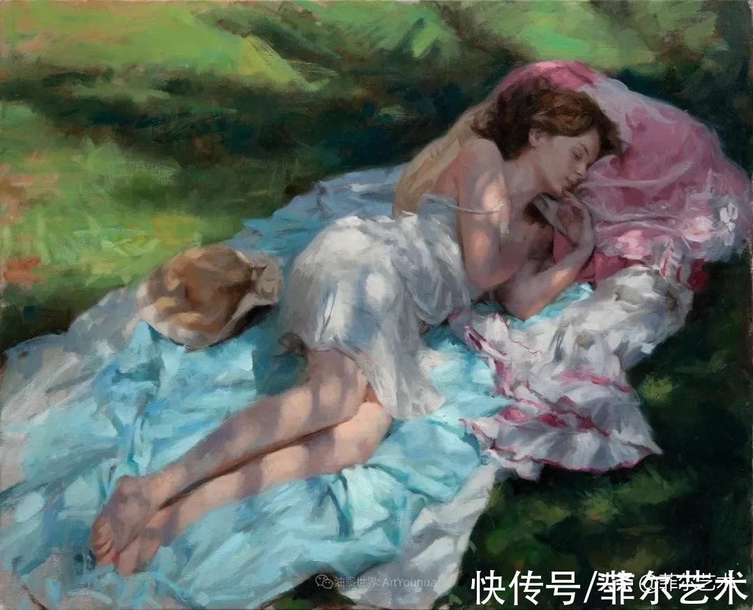 雷东多@婀娜多姿，美丽动人~西班牙画家维森特·罗梅罗·雷东多油画欣赏