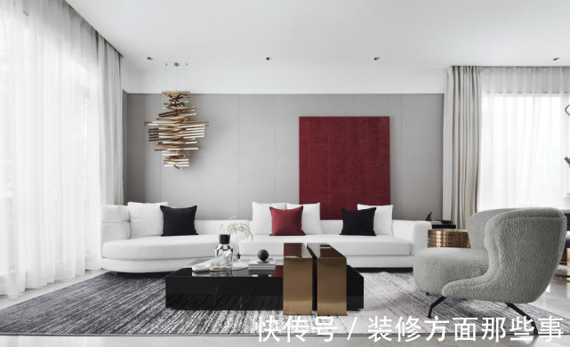 餐厅|122平代轻奢定义新家,餐厅打破常规链接起空间的艺术性