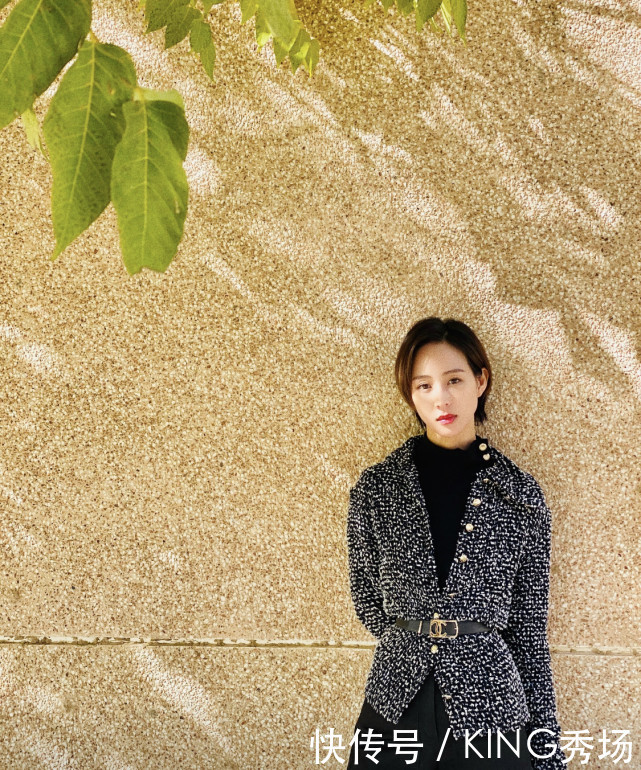 好看|张钧甯难得换风格,小香风外套玩转“熟女风”,却意外好看
