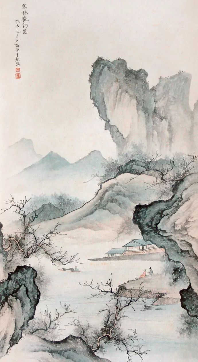 陈少梅$他被誉为“当代唐伯虎”“唐寅以后第一人”，真不过分