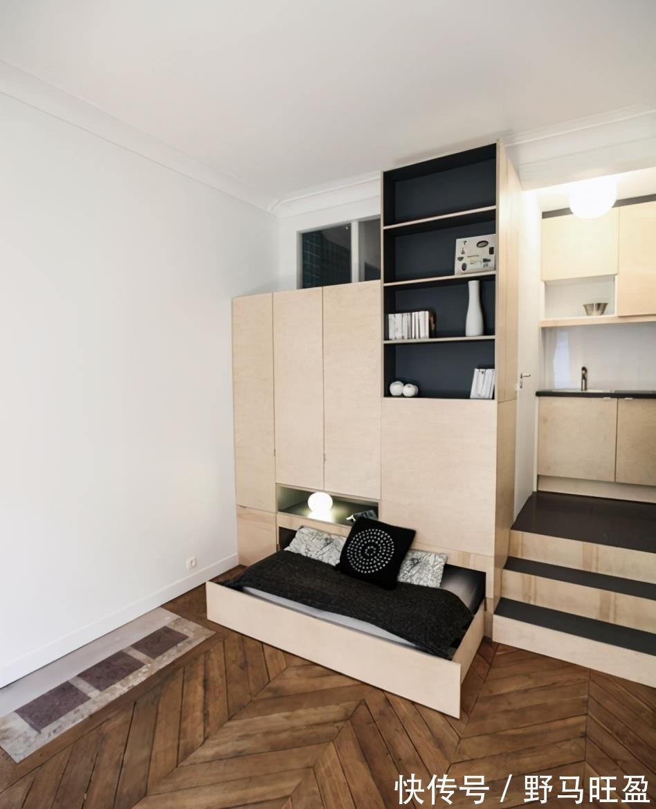 抬高地面30公分,上方厨房下方客餐厅,一个