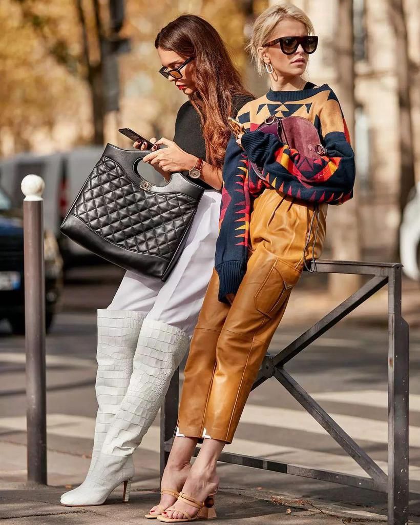  纸袋裤|别老穿阔腿裤了，今年秋冬这4条裤子最流行！