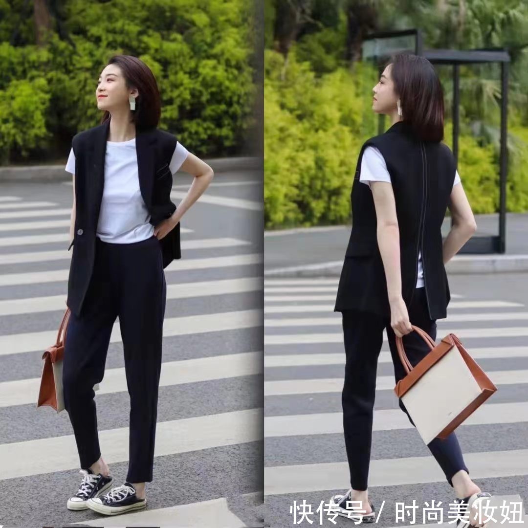 黑白|仅凭一身极简“黑白配”搭配，穿出满满的高级感，体面又优雅