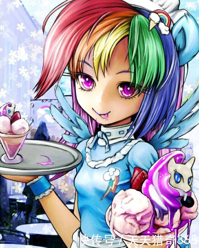 珍奇|当小马宝莉变成美食家,珍奇俏皮可爱,网友调侃紫悦变小馋猫了