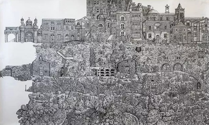 olivia@全球最“抠”美女画家,用一支2元针管笔惊艳世界