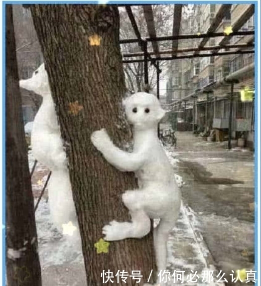 美术生|同样是堆雪人,美术生为什么就能这么秀?感觉自己玩了“假雪”!