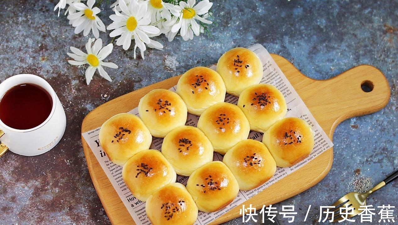 香甜|自制奶香面包,做法不难,香甜松软,比买的还好吃