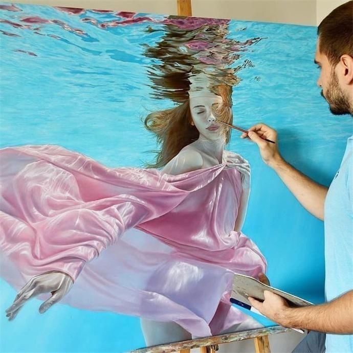 人体|乌克兰艺术家超写实人体美女油画欣赏,太逼真了