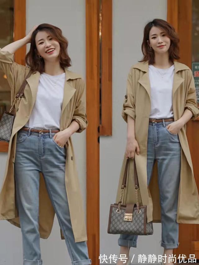 碎花连衣裙 这个秋天“风衣”又火了!学会这几个穿搭小思路,简约且耐看