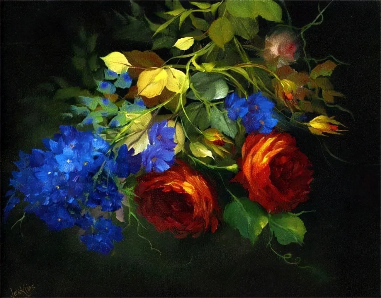 加里$这对老夫妇教授绘画40多年,画的花也太漂亮了!