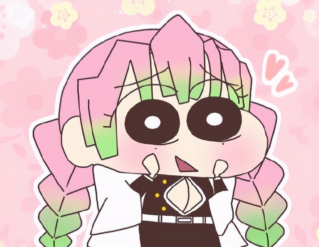 蜡笔小新|鬼灭之刃，九柱全员小新化，风柱变身精神小伙，岩柱形象与众不同