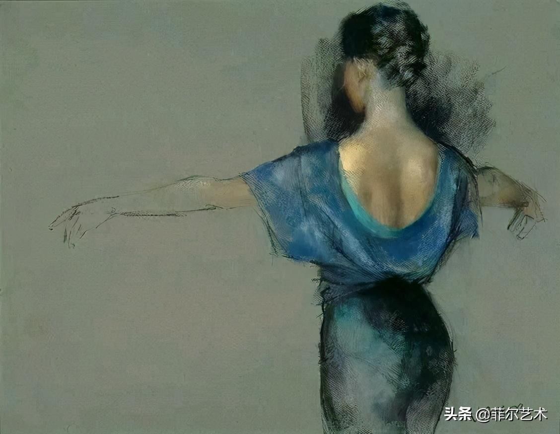 画家|乌克兰女画家色粉画作品,跳舞的姑娘可真美