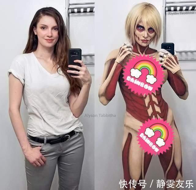 皮套|真人版巨人Cos,进击的巨人太可怕,UP主耗费一个月打造巨人周边