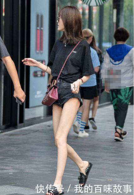 黑色|黑色衬衣搭配黑色短裤,时尚复古,尽显青春简约气质