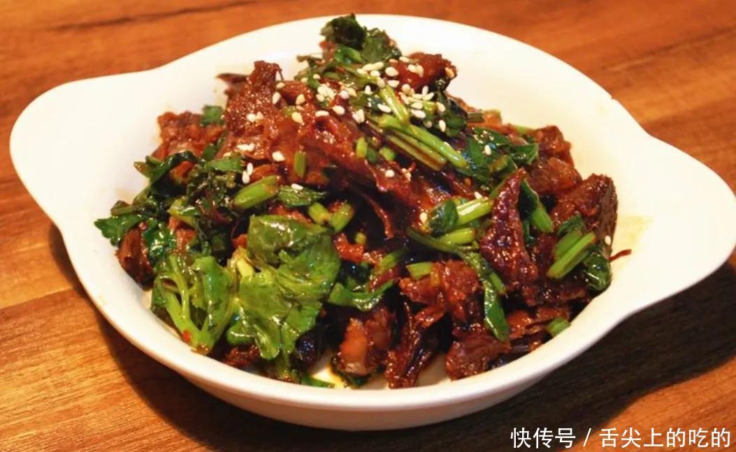 香菜|毅哥手把手教你,香菜爆牛肉,香辣劲道